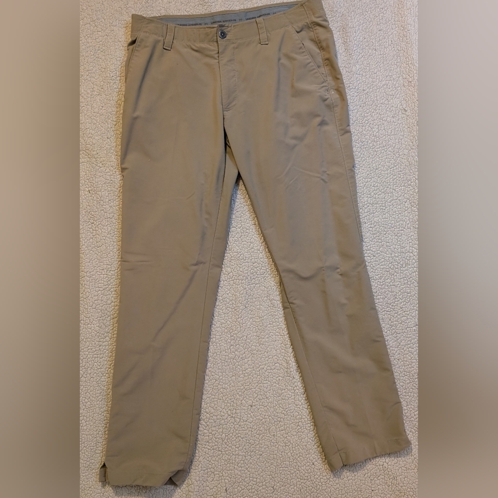 Under Armour Tech Performance Wicking Khaki Pants‎ size 36/32